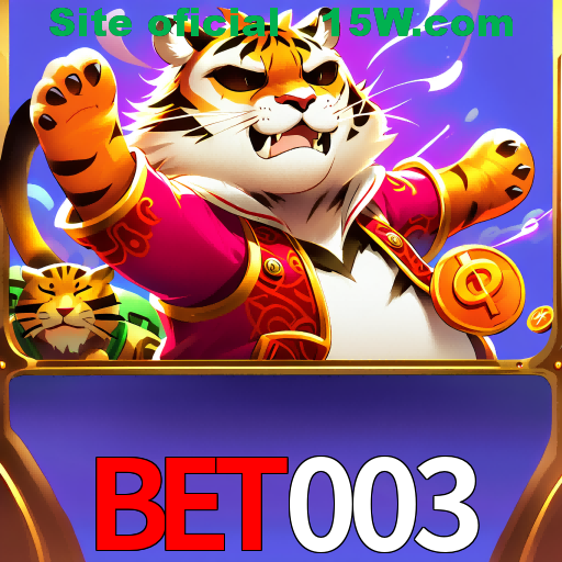 Imagem promocional da Bet003 mostrando a plataforma e suas vantagens